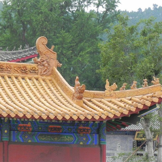 Japanese pagoda roof materials ceramic glazed tiles