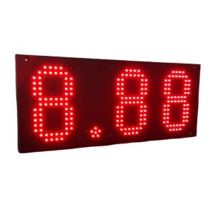 Wholesale Outdoor Red 7 Segment Display Screen LED Gas Station Sign Board from china suppliers