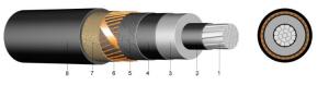 Wholesale XLPE Insulated High Voltage Power Cables Single Core Longitudinally Watertight from china suppliers