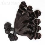 Real Indian Funmi Virgin Hair , Remy Human Hair Weave For Black Women