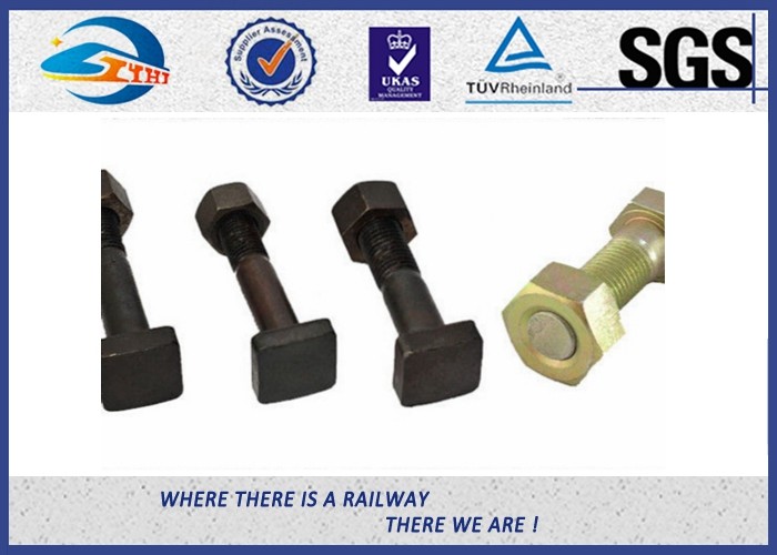 High Strength M14 M16 M18 Railway Bolt Hex Bolt And Nut With Sherardizing