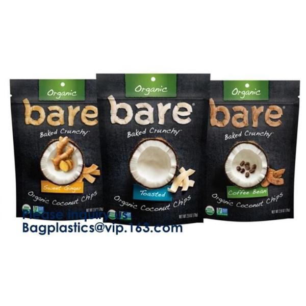 Oxo-Degradable stand up pouches Coffee Bags Stand Up Pouch With Valve Side Gusset Bag with Valve Flat Bottom Pouch with