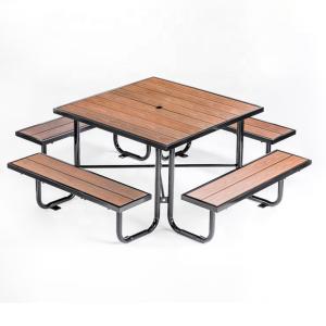 Wholesale Factory Customized Picnic Table Outdoor Wooden Table Bench Garden Furniture Dinning Table Set from china suppliers