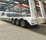 2180mm Tread 3 Axle 100-160ton Lowbed Semi-Trailer Low Loader Low Boy Truck Semi