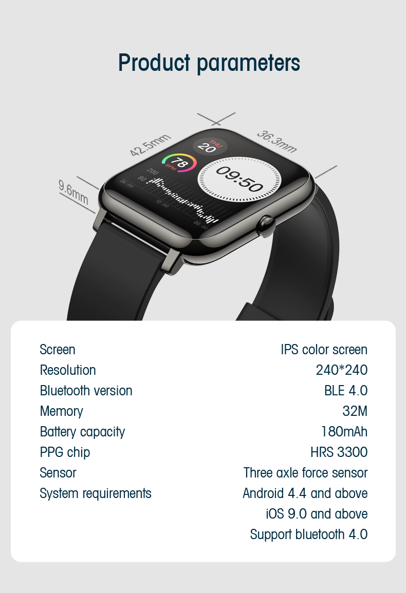 Newest design smart watch men and women 8 languages Touch Screen Sports Fitness heart rate blood oxygen sleep IP67 Water