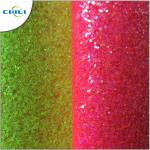 Shinny Synthetic Glitter Faux Leather Red Green Color Non Woven Type Non Toxic