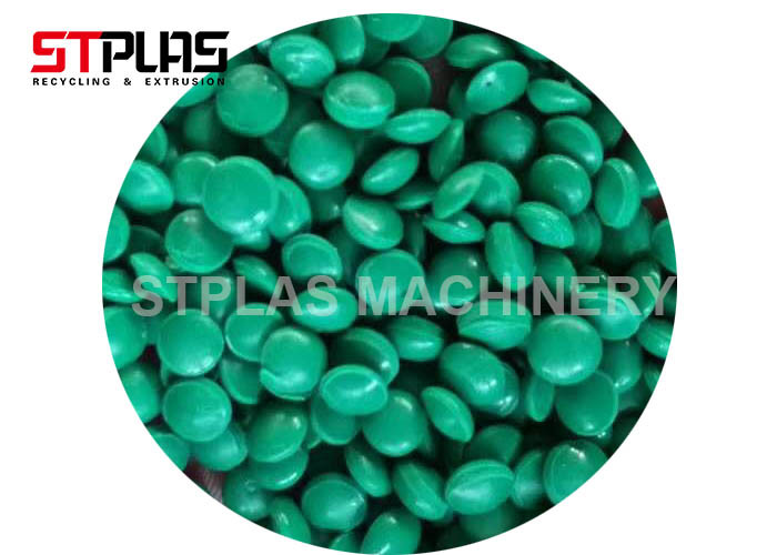 Compactor film bags Plastic Pelletizing Equipment / SS304 SJ100 Extruder Plastic Granulation Machine