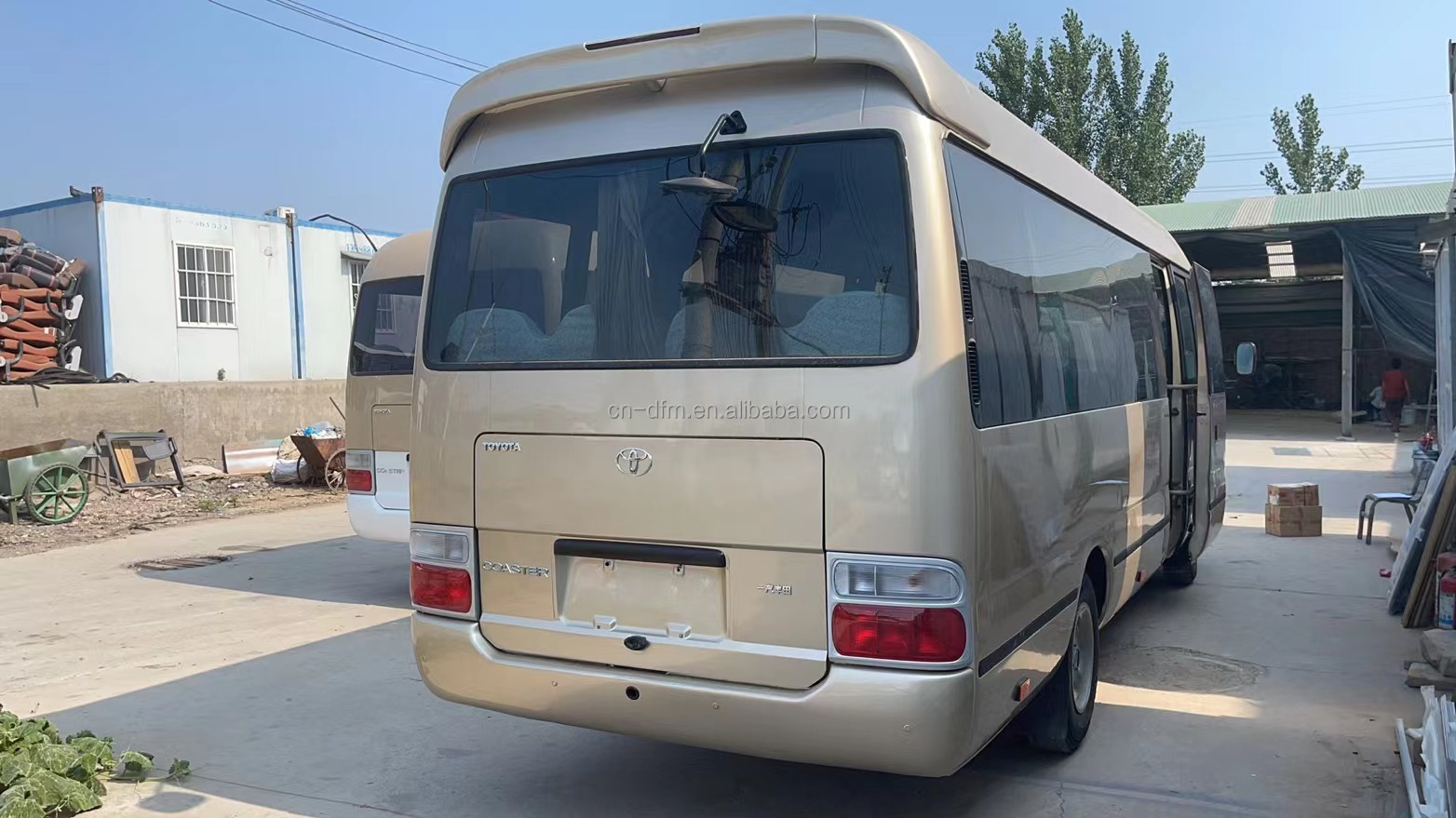30 Seat Capacity Used Bus Coaster Good Condition Diesel Engine Euro 3 Emission Standard