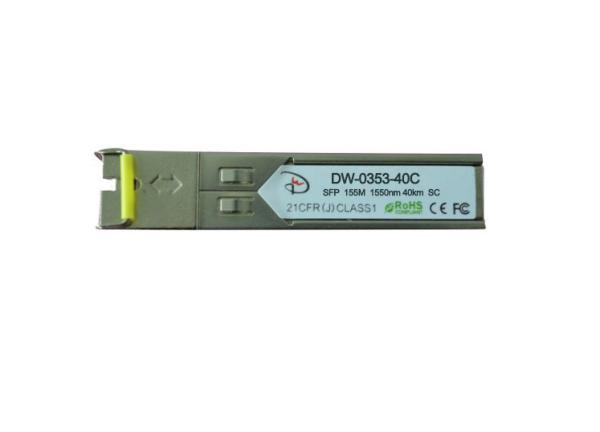 Fiber Optic Module Transceiver, SFP 155Mbps 40km SFP BiDi Transceiver 1550nm