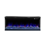 1100mm Multi Sided Electric Fireplace Dining Room Display Screen Sleek Linear