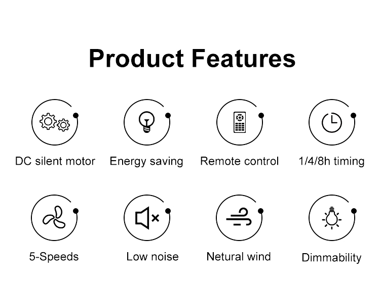 Low Ceiling 1stshine LED Ceiling Fan with Hidden Blades and Product Weight（kg） 4.55