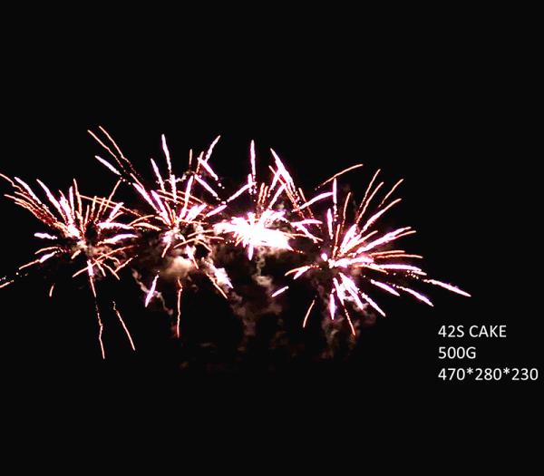 42 Shots Consumer Cake Fireworks From Liuyang Professional Fireworks Supplier