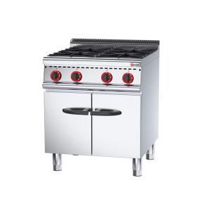 Wholesale Commercial Heavy Duty Stainless Steel Gas Range with Cabinet and Four-cooker Cooktop from china suppliers