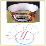 Tapered Round / Circle Hanging Banners For Trade Shows , Full Color Printing