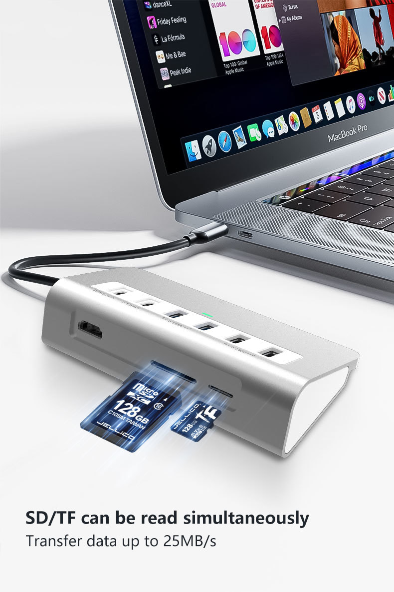 Additional Features 9 in 1 USB-C Docking Station with User Manual and Compact Design Included