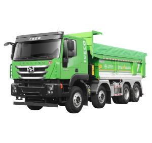 Wholesale 2023 SAIC Hongyan H6 Electric Tipper Truck EV Mining Transportation Heavy Truck Rear Camera 360° Drive type 8X4 Chinese from china suppliers