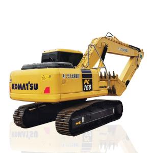 Wholesale Used Komatsu PC160-7 Hydraulic Excavators 82kw Rated Power Secondhand Komatsu Excavator from china suppliers
