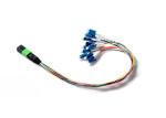 MPO APC TO LC Fan Out 0.9mm 12 Fiber Simple Module Optic Patch Cord