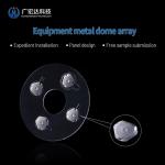 Transparent PET Metal Dome Array Stainless Steel SUS301 0.1mm Tolerance For