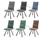 Fabric Upholstered Woodgrain Dining Chair Livingroom Chair Leisure Chair