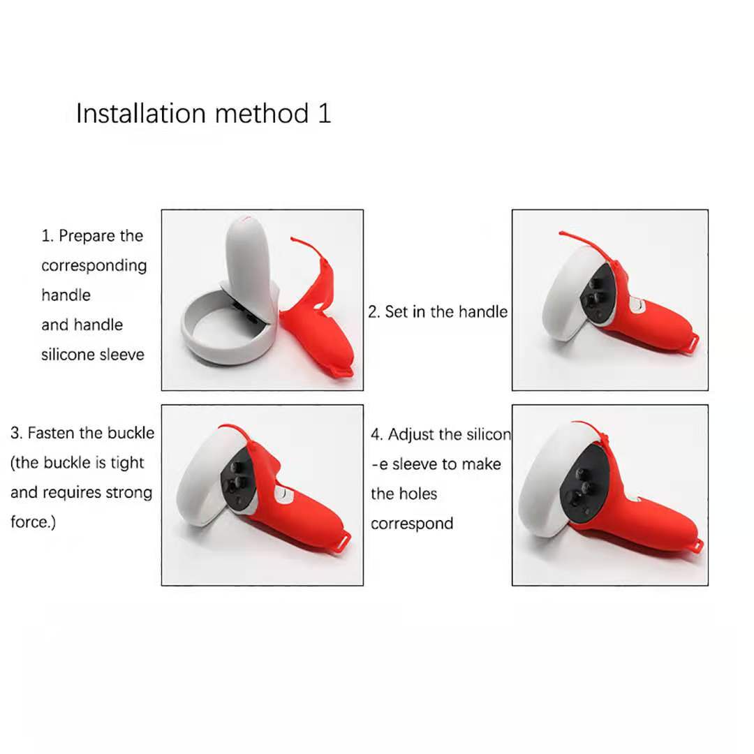 VR Controller Silicone Protective Case Handle Skin Cover Non-slip Sleeve Protection for Oculus Quest 2 VR Accessories