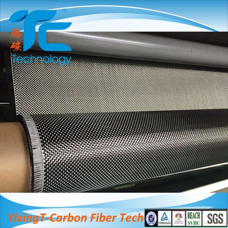 Solids Pattern 3K Abrasion Resistant Plain Carbon Fiber Fabric For Auto Parts