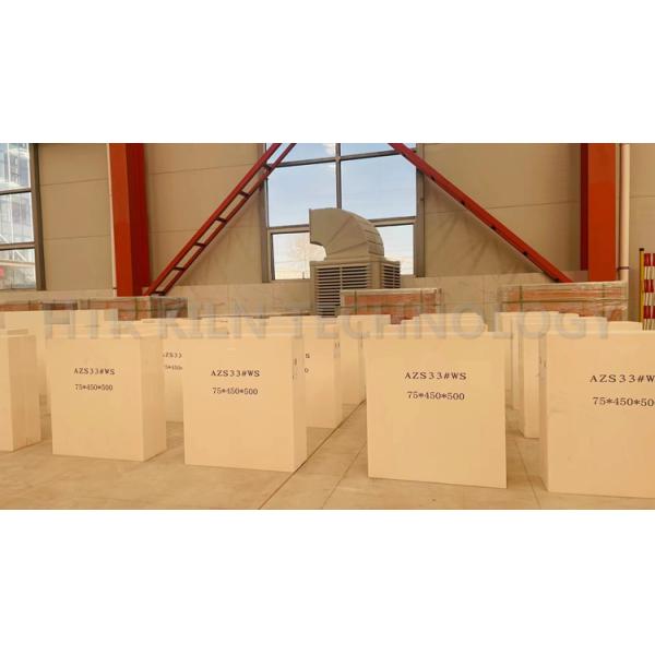 Little MgO Content Zircon Corundum Bricks for Glass Melting Furnace Erosion-Resistant