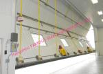 Dual Panel Bi Folded Hangar Door Upper Folding Industrial Doors With Hard Metal