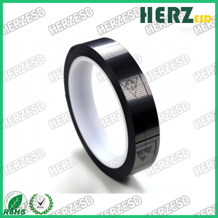 Width 3-960mm Anti Static Tape , ESD Conductive Tape Black Grid Transparent Film