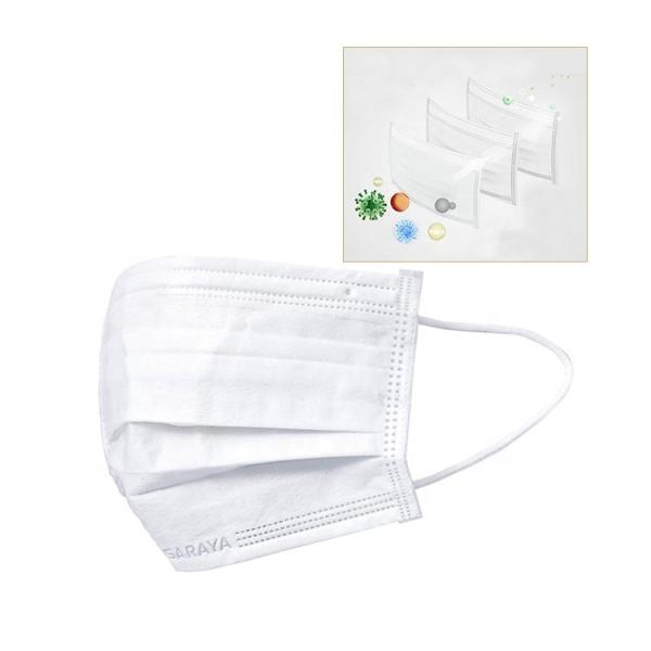 Superfine Fiber Material Disposable Medical Mask , 3 Ply Non Woven Face Mask CE