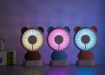 led light fan / mini hand held battery fan portable electric funny fan hand
