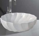 Elegant design bathroom pedestal basin