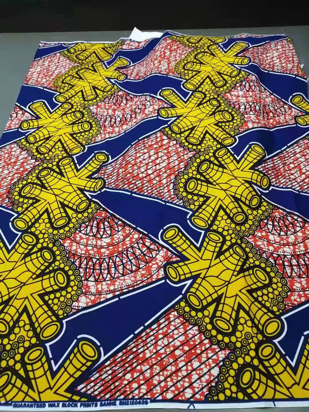 135gsm Real Wax Fabric African Wax Prints Water Resistant and for Fashionable Apparel