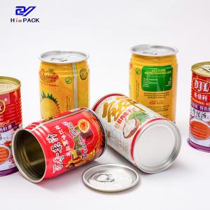 Wholesale Customized Fruit Tin Can D53*133mm D53*145mm D53*163mm D65*113mm 250ml 280ml 310ml 330ml ISO9001 SGS from china suppliers