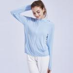 Zipper long sleeve lady cool sports t-shirt fitness running yoga coat