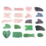 ROHS Pink Body Massage Jade Gua Sha Stone Rose Quartz Gua Sha Stone