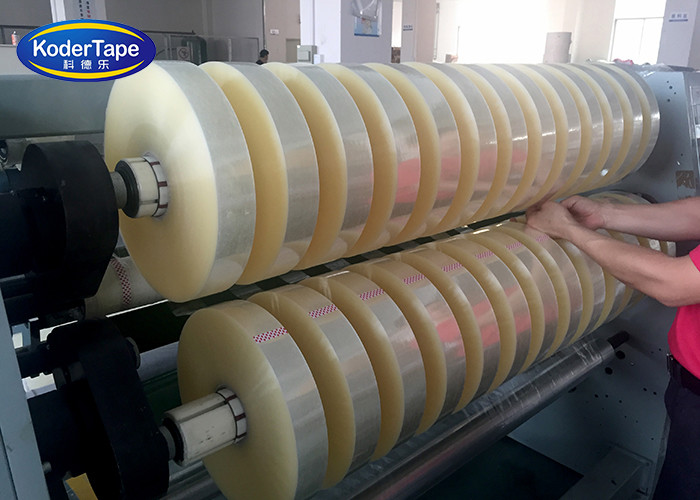 Big Size Machine BOPP Packing Clear Tape With Strong Adhesion , Transparent Bopp Tape