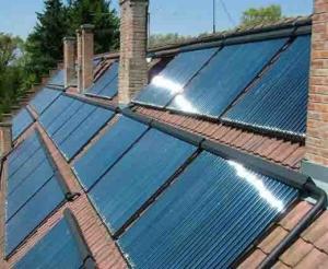 Wholesale 25% More Energy Output Concentrating Roof Mounted Vacuum Tube Solar Thermal Collector from china suppliers