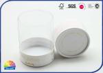 Cylinder Printed Paper Lid Visible Plastic Tube Wedding Candies Package