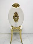 Dining High Back Wedding Banquet Chair Fabric Stainless Steel For Events