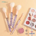 5PCs Professional Synthetic Hair Makeup Brush Crystal Handles Soft Silky