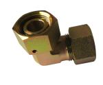 Steel 3/8" Hydraulic Tube Fittings , Elbow BSP Female 60 Cone Adapters 3B9 Quick