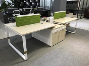 Wholesale OEM Custom Modular Workstation Desk , Office Cubicle Furniture Wooden Material from china suppliers