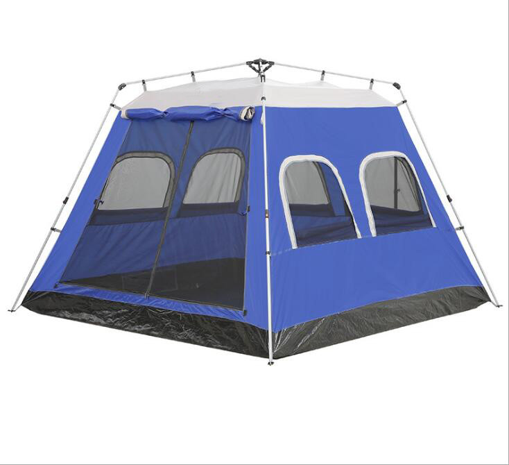5-6 Persons Instant Cabin Tent Sturdy Frame For Family Camping Travelling Hiking