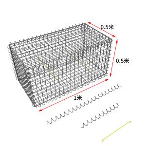 Wholesale Galfan 5mm Stone Fence 1.0x0.5x0.5m Welded Mesh Gabion from china suppliers