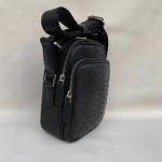 Authentic Real True Ostrich Skin Men Small Leisure Purse Genuine Leather