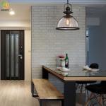 E26 Clear Hardware Glass Nordic Pendant Light For Hotel / Living Room / Bedroom