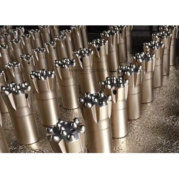 Tungsten Carbide Rock Drill Bits Threaded Button Bits For Jack Hammer Rock Drills