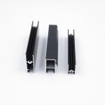 Black Anodized Serie 3825 Aluminium Window Profiles For Door And Furniture