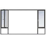 American Design House Project Double Glazed Balcony Aluminum Casement Windows